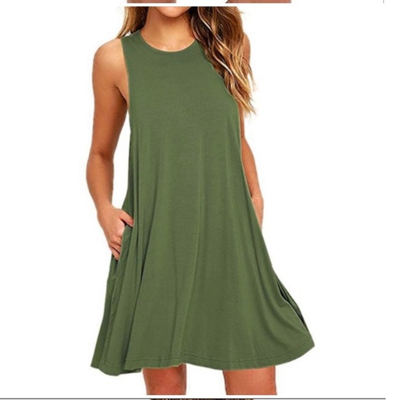 sleeveless pocket summer mini dress - Picture 2 of 8